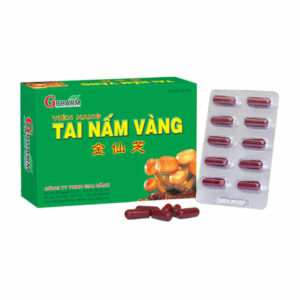 Tai nấm vàng 350mg Gpharm 60 viên – Giải độc gan